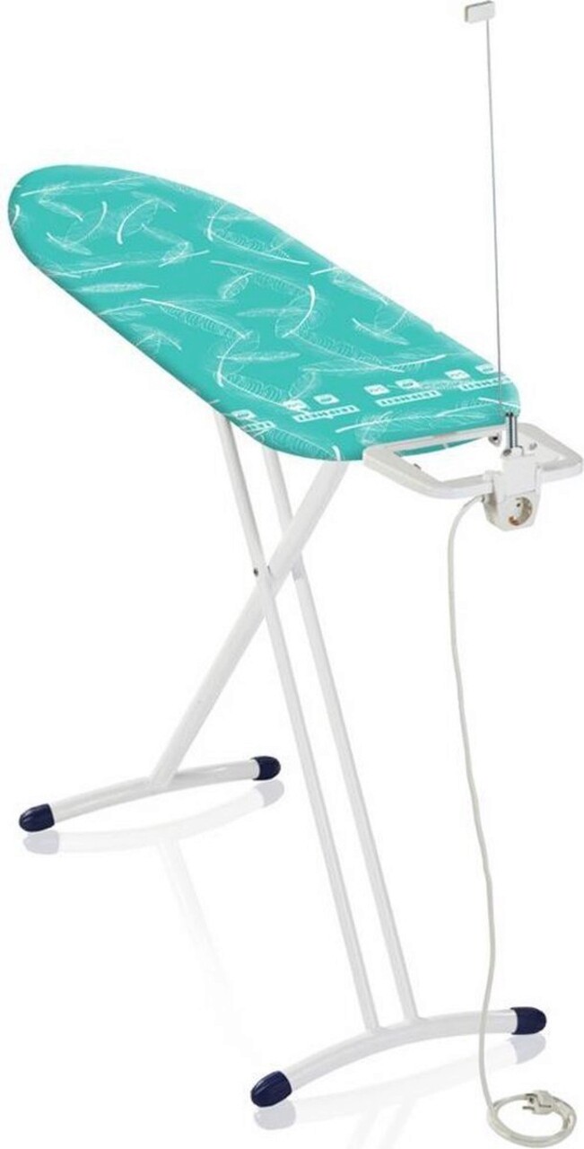 Masa de calcat, Leifheit Air Board M Solid Plus, 38 x 120 cm, turcoaz - imagine 4
